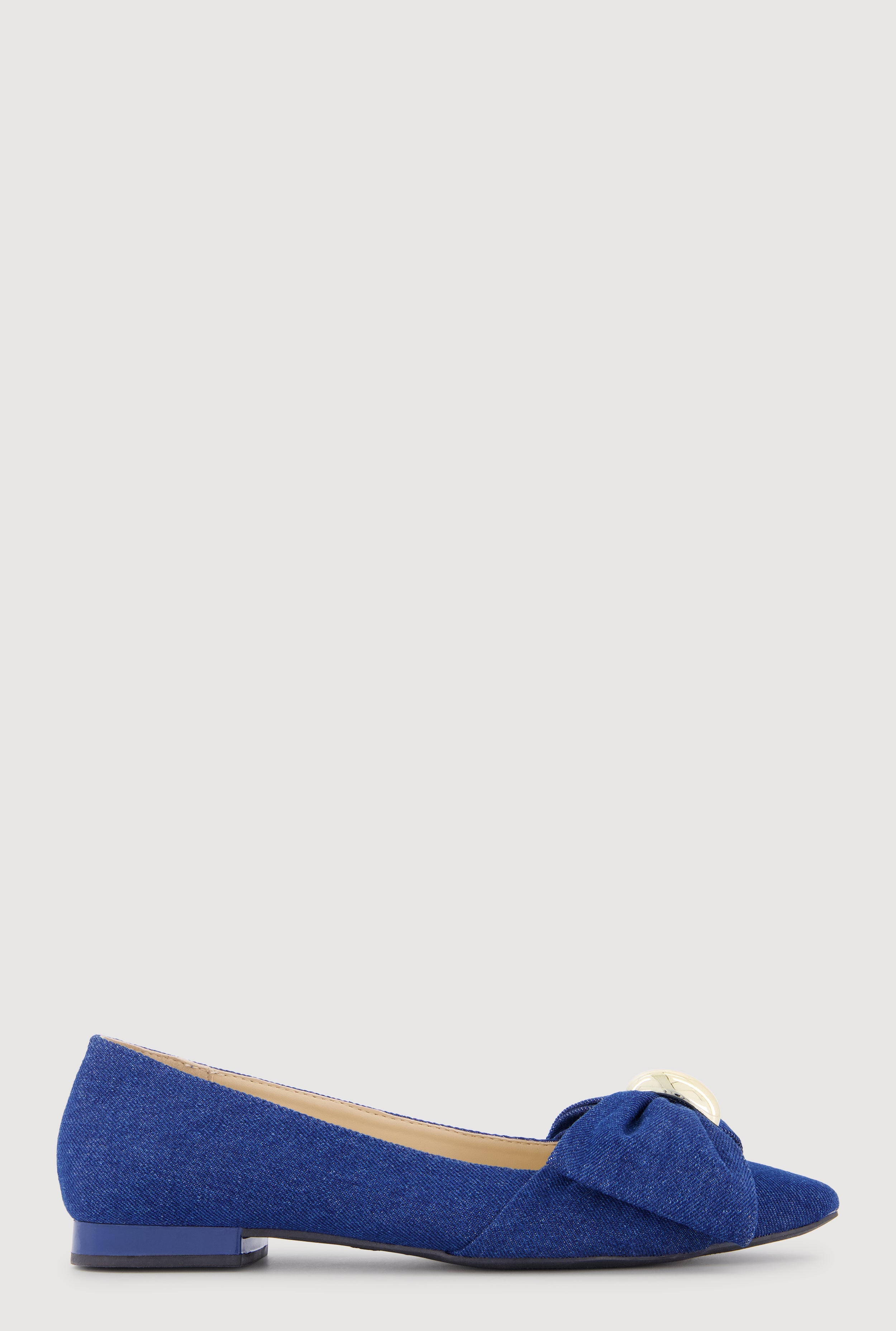 Stylish Pointed Toe Bow Detail Flats