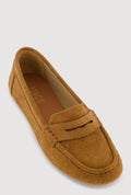 Faux Suede Penny Loafers