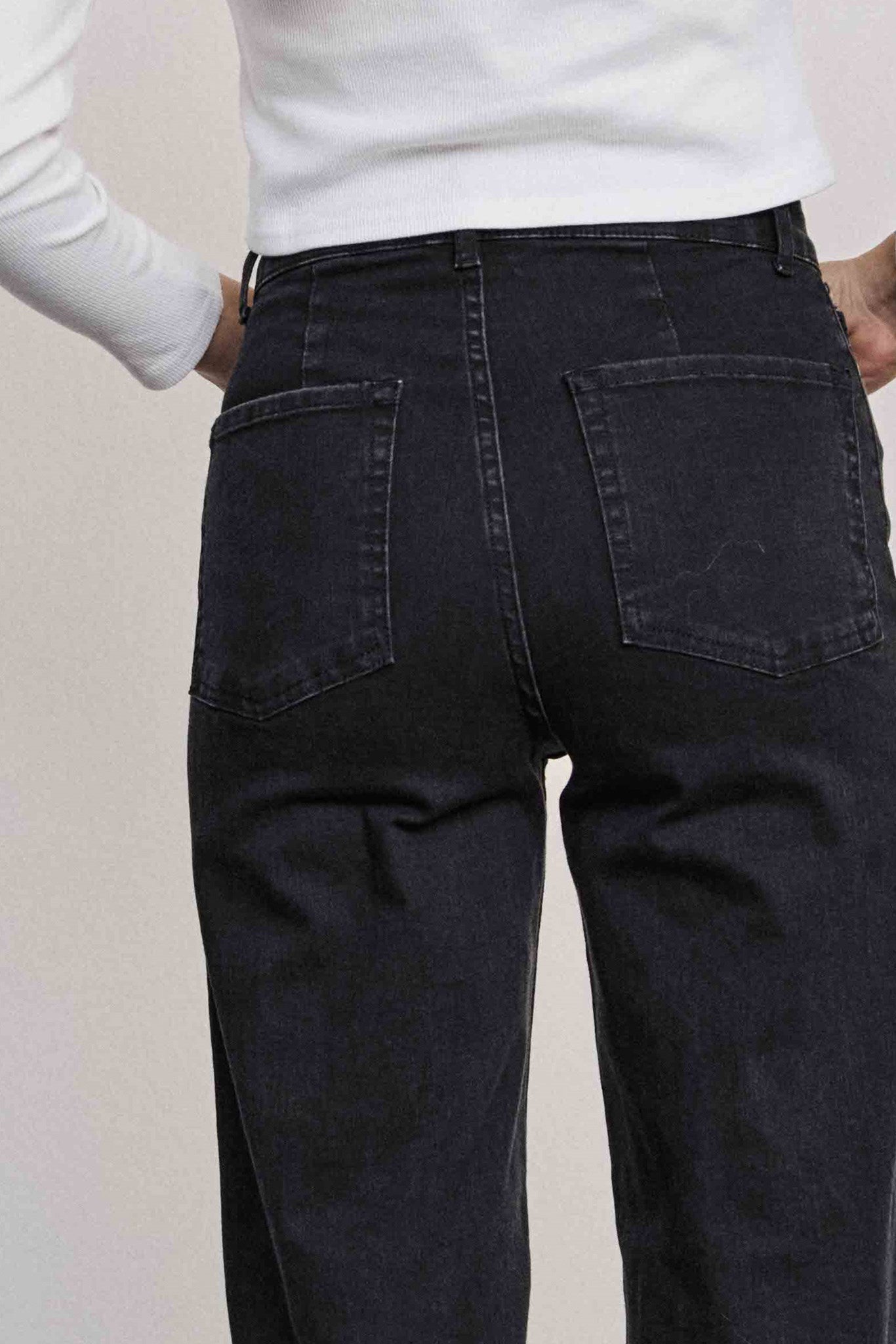 NUPARIS JEANS LONG BLACK  - Caviar