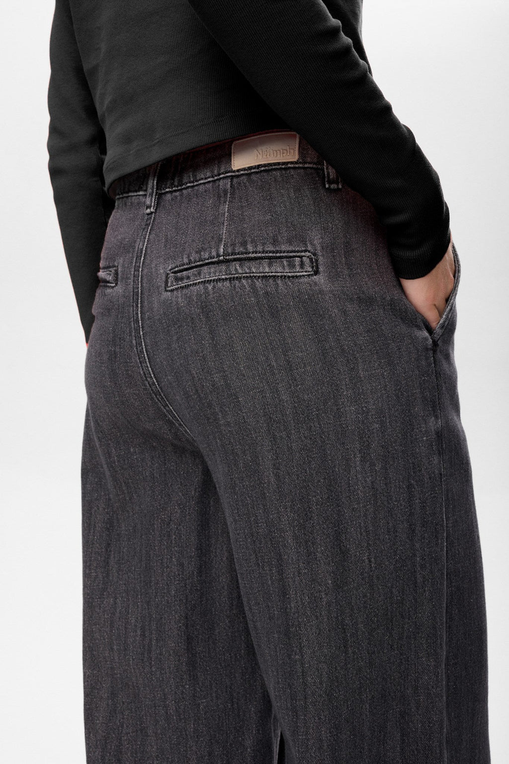 NUSEOUL LONG JEANS - Medium Grey Denim
