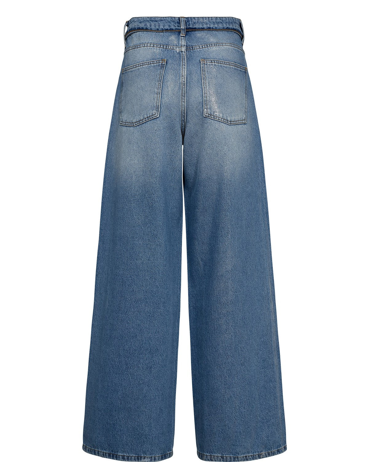 NUBROOKLYN JEANS GLAM - Blue Denim Silver Foil