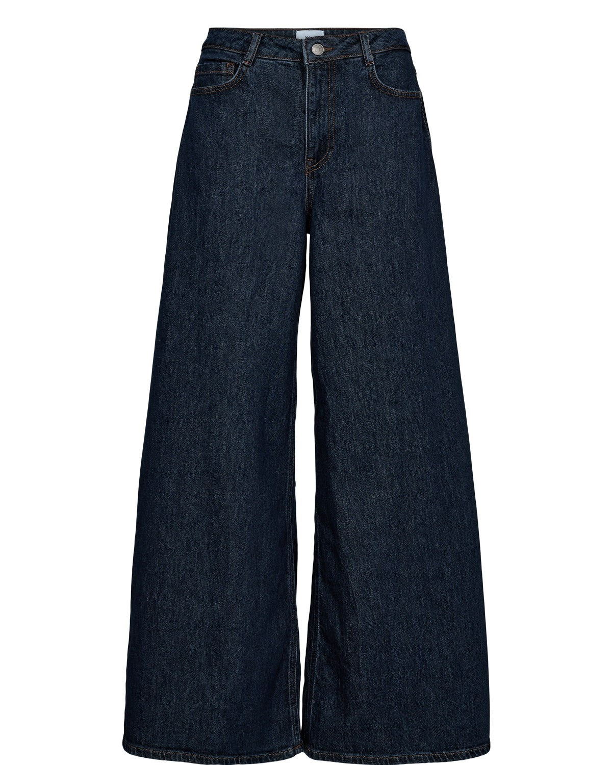 NUVENICE - HR EXTRA WIDE JEANS - Dark Blue Denim 1