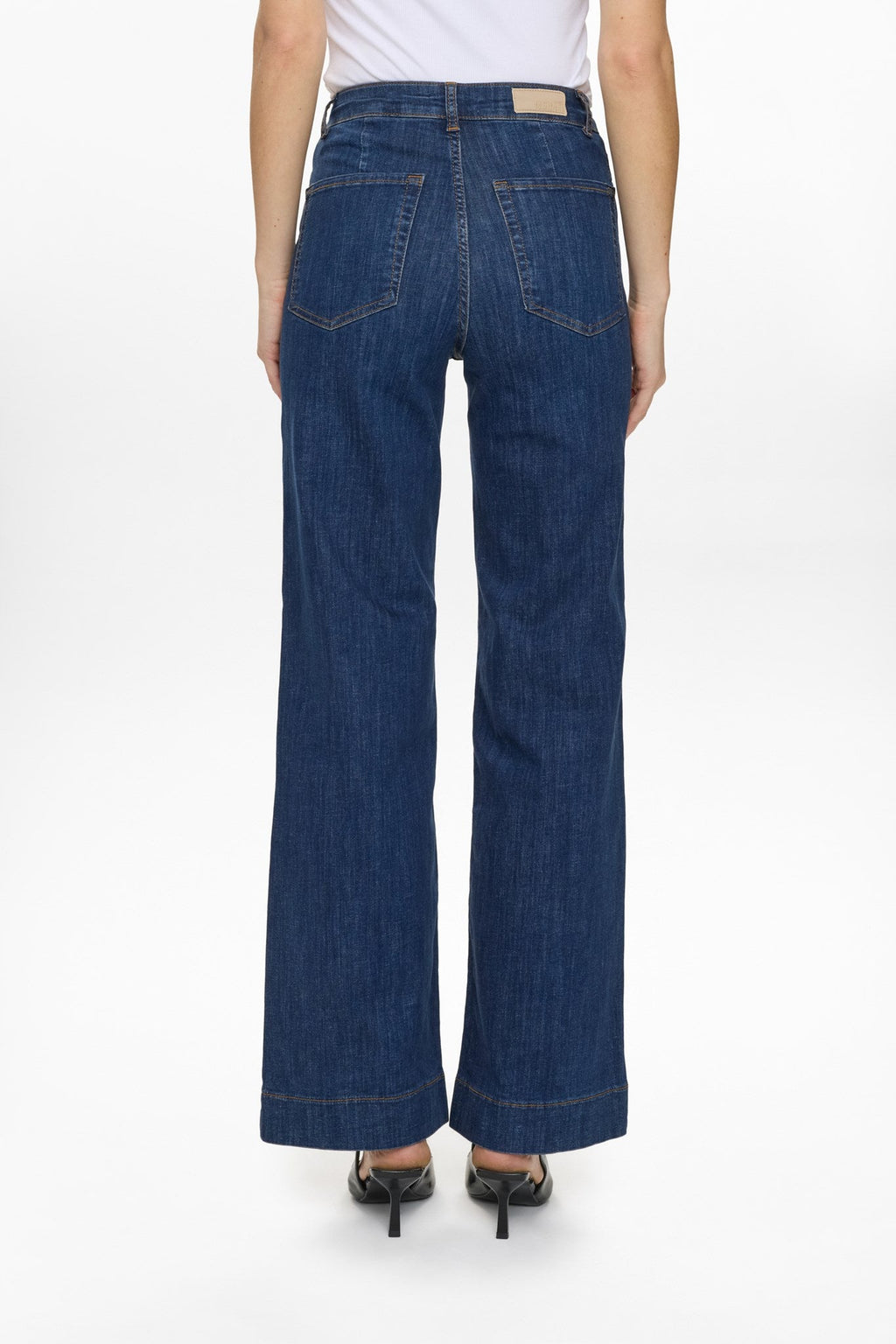 NUPARIS HR WIDE JEANS - P3012 - Dark Blue Denim