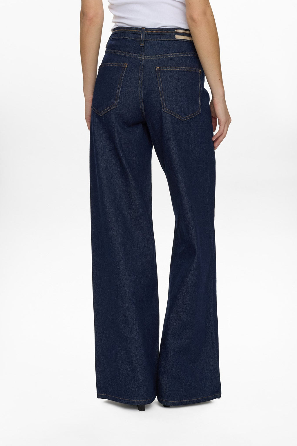 NUBROOKLYN HR WIDE JEANS - P3012 - Dark Blue Denim