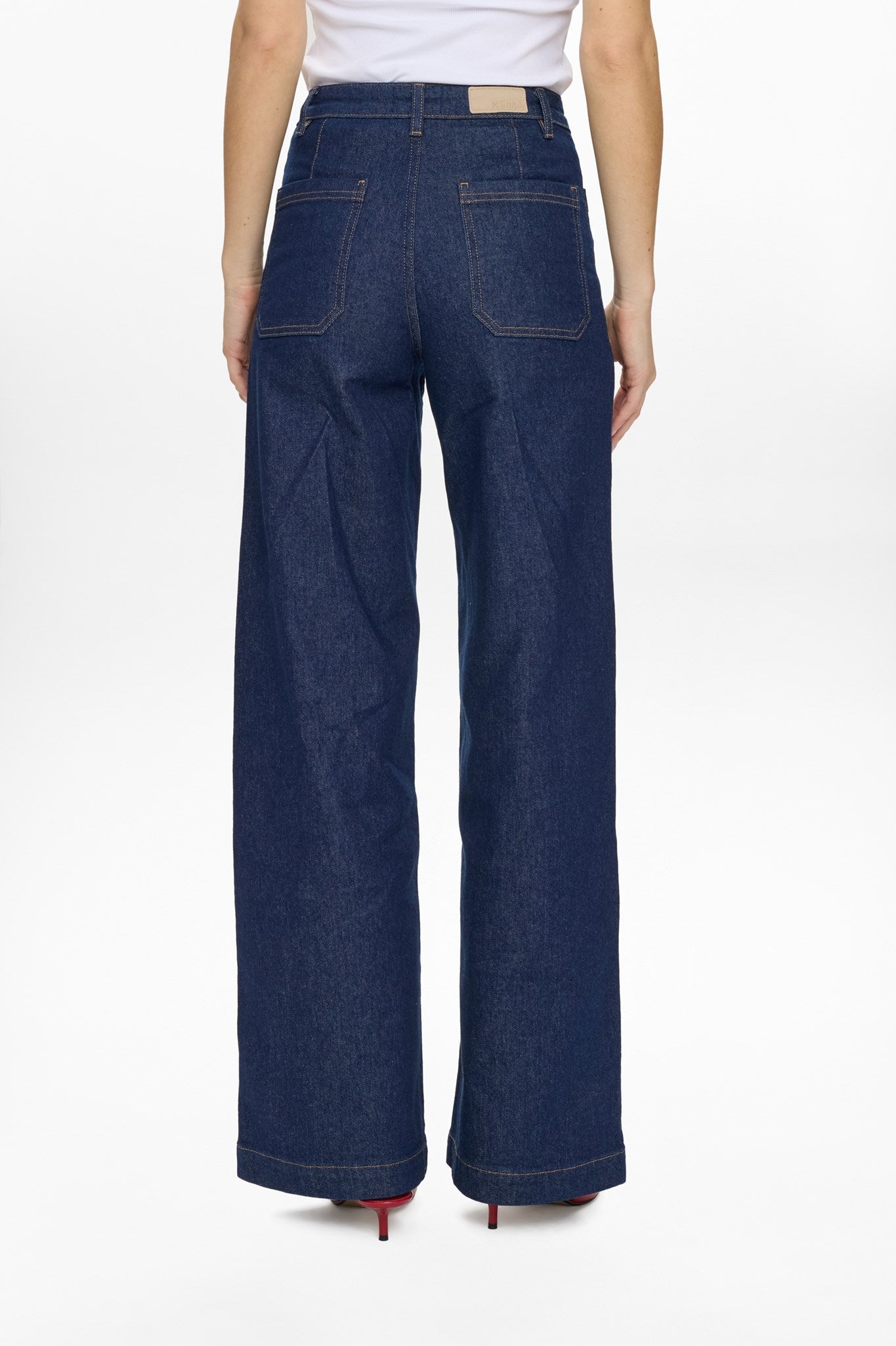 NUMILTON HR WIDE JEANS S3012 - Dark Blue Denim