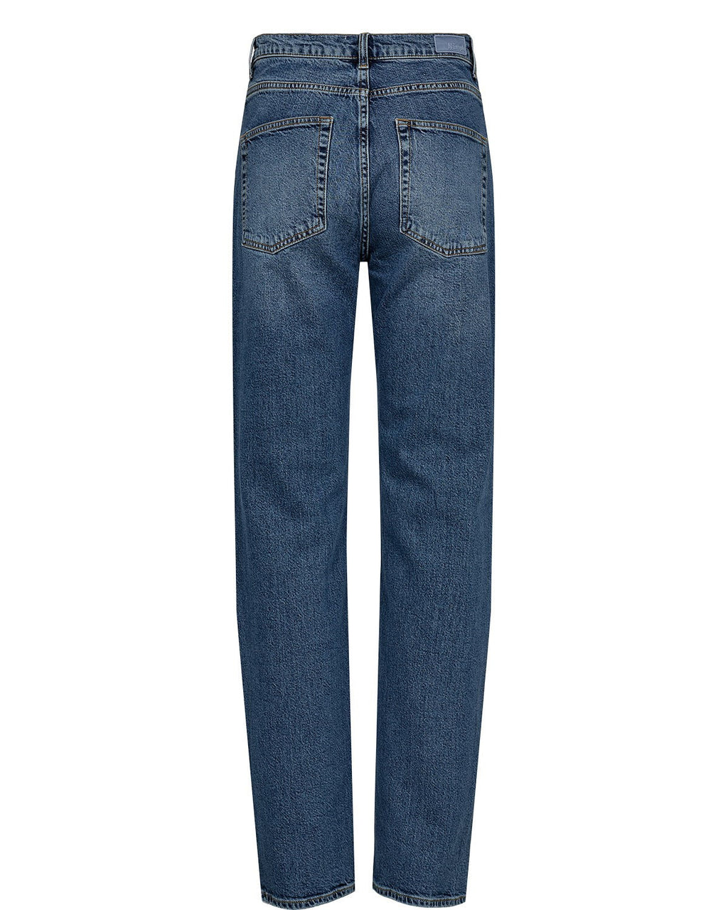 NUOSLO HR STRAIGHT JEANS - S3013 - Medium Blue Denim