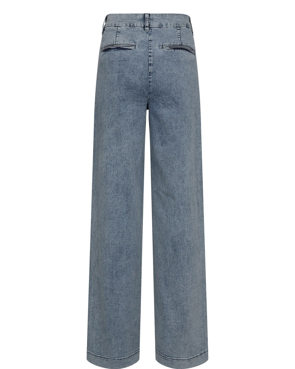 NUAMBER HR WIDE JEANS - R3019 - Light B. Stonewash Denim