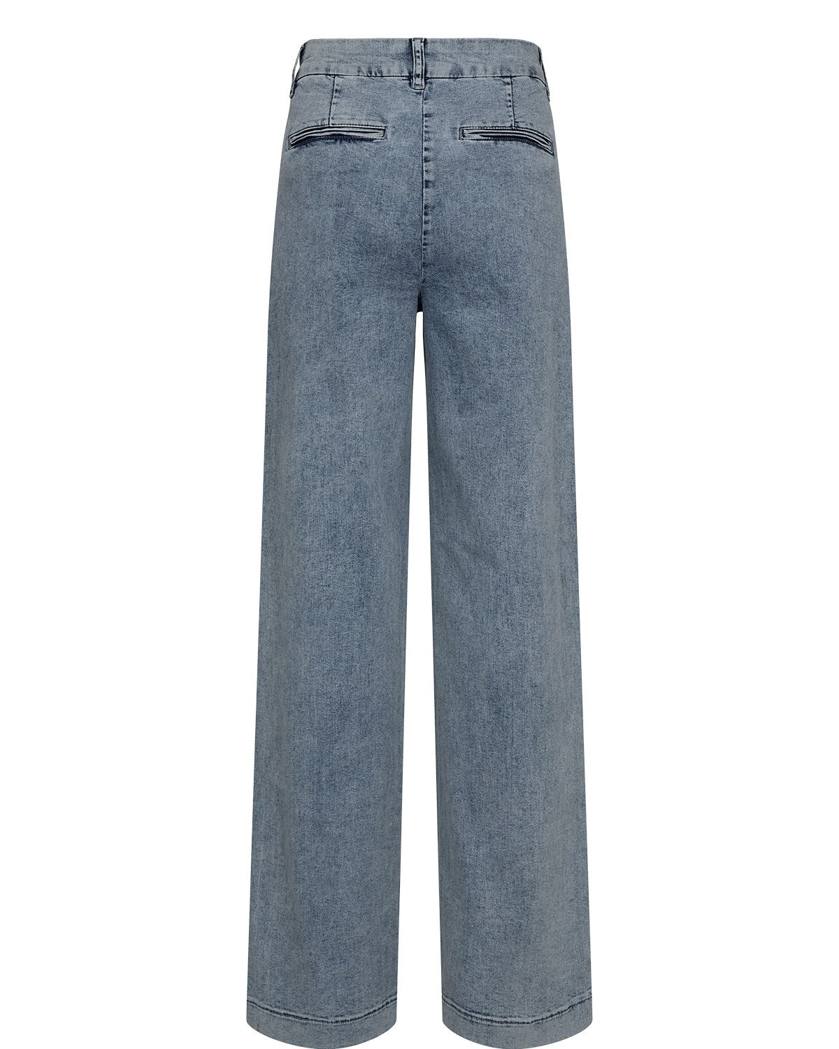 NUAMBER HR WIDE JEANS - R3019 - Light B. Stonewash Denim