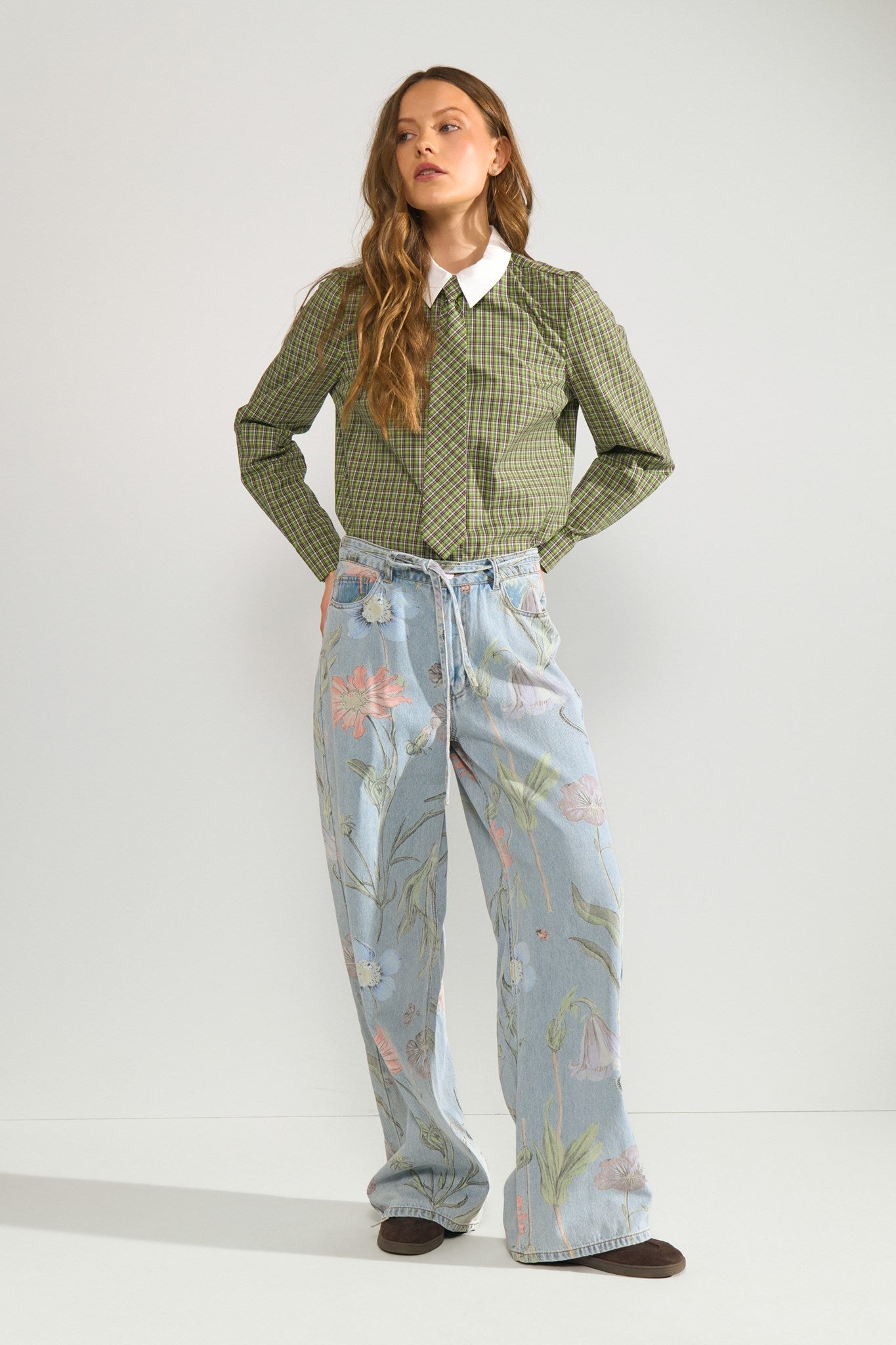 NUVERONA HR WIDE JEANS 3010 - Light Blue Denim