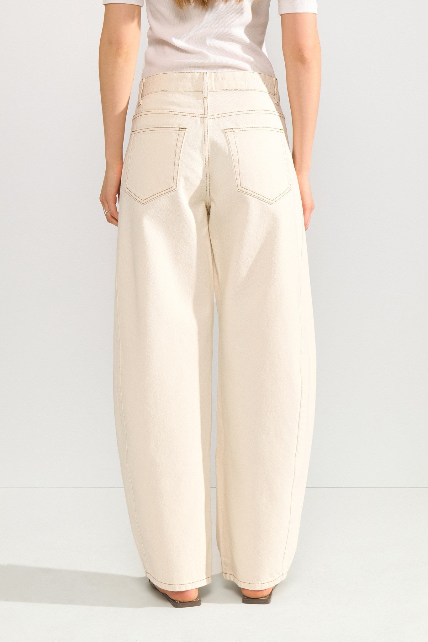 NUAMSTERDAM HR BARREL JEANS P9511 - Nature